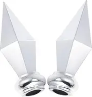 DECOMELODY 2Pcs Indoor Flagpole Topper Finial Elegant Aluminum Decoration for Conference Ceremonial Settings Easy Installation Versatile Use Garden Patio