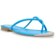 DV By Dolce Vita Womens Penni snake print toe loop Flip-Flops Shoes BHFO 7876