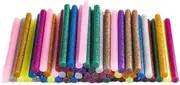 AIMALL 50PCS Colored Glitter Hot Melt Glue Gun Sticks for Arts Craft Wedding Card