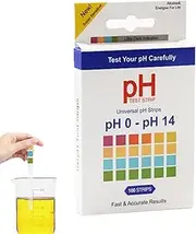 Ph Test Strips,Ph 0-14 Ph Strips Ph Test Paper | 100 Strips Ph Strips for Water Testing, Ph-Indicator Strip for Alkaline & Acid Using Saliva and Urine