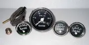 Case Tractor Temperature Tachometer Oil Pressure Ammeter Gauge Set