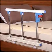 Elderly Bed Grab Rail Handle Metal Stainless Steel Safety Rails Side Guard for Elderly Adults Assist Handle Handicap Bed Railing (Color : Yellow Wood Grain, Size : 15cm) (White Blu