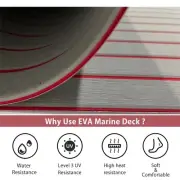 EVA Boat Flooring Foam Mat Marine Teak Decking Sheet for Bass Boat Yacht | Red