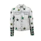 NWT Amiri CHEMIST TRUCKER JACKET Light Indigo Denim Jackets Size XXL $2490
