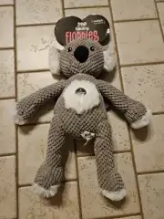 Fabdog FLOPPY KOALA Multiple Squeakers Plush Dog Toy, Medium