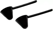 Classic Plastic Coffee Scoop, 1 Ounce 2 Piece Set, Black