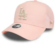 Los Angeles Dodgers Womens New Era Blush Metallic Trucker Cap