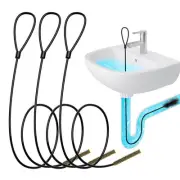 30 Inch Drain Snake Hair Drain Clog Remover, Metal Sink Snake Drain Hair Remo...
