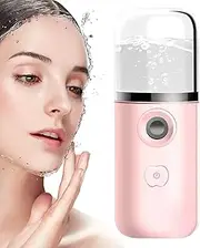 Nano Mister - Handy Handheld Portable Facial Nano Mister Sprayer - Eyelash Aftercare Tool - Rechargeable Face Steamer for Lash Salon, Make-Up & Skincare Treatments