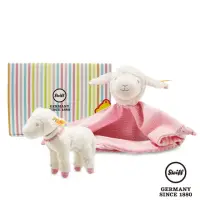 在飛比找momo購物網優惠-【STEIFF】Leno Lamb 小羊寶寶 安撫巾&玩偶(