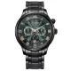 【CITIZEN 星辰】CITIZEN 星辰錶 時尚型男光動能月向錶 綠面 42mm(AP1055-87X)