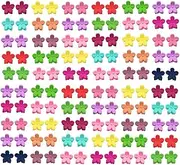 100pcs Mini Claw Hair Clips, BetterJonny MultiColor Flower Hair Barrettes Sweet Hair Bangs Pin Hair Accessories Cute Hair Accessories Hair Clips for Girls Women