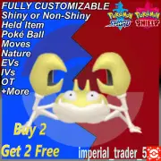 Pokémon Sword and Shield ✨ Shiny Krabby ✨ W/ Best 6IV Customizable