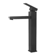 Blaze Matte Black Basin Mixer Tall