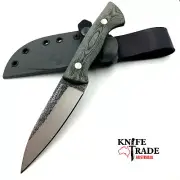 Condor Bush Slicer Sidekick Knife +Sheath CTK3956-4.25HC 1095 Blade Micarta Hndl