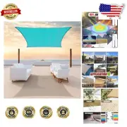 Heavy Duty 190 GSM UV Block Rectangle Shade Sail - Ideal for Patios & Weddings