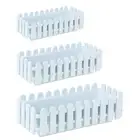 Fence Planter Rectangular Modern Plant Container for Office Courtyard Yard