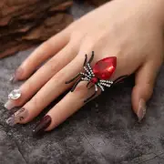 Halloween Spider Ring With Rhinestone Ins Personality Fashion Open Rings For Wom