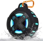 Portable Bluetooth Speaker IP67, 10W Bass, 24H Playtime, Floating with Lights