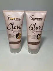 Coppertone Glow Hydragel SPF 50 Sunscreen Gel 2-4fl oz Shimmery Cool Hydrating