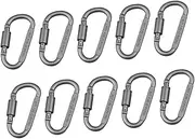 BESPORTBLE Pcs D-Shape Outdoor Buckles Mountaineering Snap Clip Hooks Key Chain Buckle for Hiking Camping