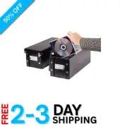 Heavy-Duty CD Holder Box - 2 Pack for 330 Discs - Effortlessly Organized Music
