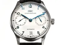 在飛比找Yahoo!奇摩拍賣優惠-IWC 萬國大葡萄牙系列七日鍊不鏽鋼自動腕錶