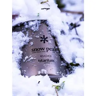 【現貨】Snow Peak日本雪峰戶外野營裝備單層600ml折疊鈦合金水杯