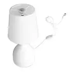 Bedside Table Lamp 5V Dimmer Touch Switch White Nightstand Lamp For Kids Room