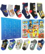 Nickelodeon Paw Patrol Kids 12 Days of Socks Chase, Marshall, Skye New (Sz 7-10)