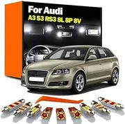 Vehicle Lamp LED Interior Dome Map Trunk Footwell Light Kit, For Audi A3 S3 RS3 8L 8P 8V Car Led Bulbs