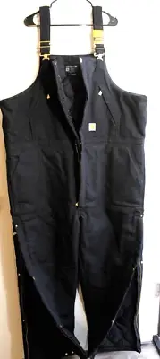 NWT Mens 2XL CARHARTT #105470 Quilted Lined Insulated Cotton Duck Bib Overalls