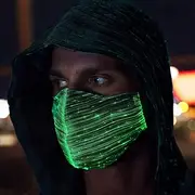 7 Color LED Light Face Mask for Halloween Party