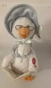 New Cuddle Barn Talking mother goose Animated Plush Toy holding book