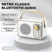 Retro Wireless Bluetooth Speaker Vintage Portable Stereo Speakers Music Player