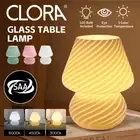 Clora Mushroom Lamp Glass Table Bedside Lamps Night Light Vintage Home Decor