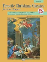 FAVORITE CHRISTMAS CLASSICS FOR SOLO SINGERS MUSIC BOOK/CD MEDIUM HIGH VOICE NEW