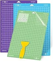 HTVRONT Cutting Mats for Cricut Joy Xtra, 3 Pack Cutting Mats 8.5"x12"(StandardGrip, LightGrip, StrongGrip), Variety Adhesive Reusable Cutting Mats Accessories for Cricut Joy Xtra