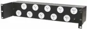 10 Way Horizontal Power Rail 10A Resettable Thermal Fuse AC Sockets GPO 1RU 2M