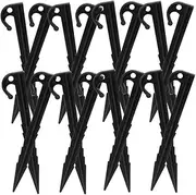 Abaodam 40Pcs Heavy Duty Tent Stakes Windproof Pegs for Camping Outdoor Tents and Beach Use Durable Plastic Fixing Stakes with Smooth Tips for Easy Insertion and Secure Grip