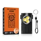 Mini LED Flashlight Red UV Light Blacklight Torch 1100LM Magnetic USB Charging