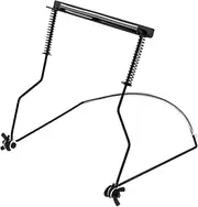 [OriGlam] MIA_80M Harmonica Holder Harmonica Neck Holder Stand, Harmonica Mouth Organ Metal Frame Adjustable for 10 Hole Harmonica,Black