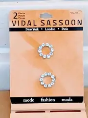 VIDAL SASSOON VINTAGE OLD MONEY BARRETTES ON ORIGINAL CARD (2005)
