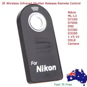 IR Wireless Infrared Shutter Release Remote Control for Nikon DSLR Camera ML-L3