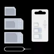 4 in 1 Nano SIM Card Adapters Micro SIM Adapters Standard SIM Card Adapter Eject