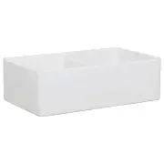 Cornwall Premium 83.5x50.8x25.4cm Double Fireclay Sink, White