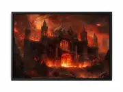 Castle in Hell Framed Print Fine Art Poster Print