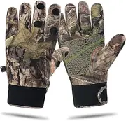 [Eamber] Camouflage Hunting Gloves Full Finger/Fingerless Adjustable Waterproof Windproof Gloves Pro Anti-Slip Paim Camo Glove Archery Accessories Hunting Outdoors