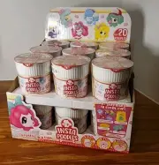 DISPLAY & 17 NEW SEALED-Insta Poodles Surprise 9 In Each Cup Cuteness In Cup