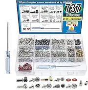 CO RODE 737pcs PC Computer Screw Standoffs Assortment Kit for Hard Drive Computer Case Motherboard Fan Power Graphics